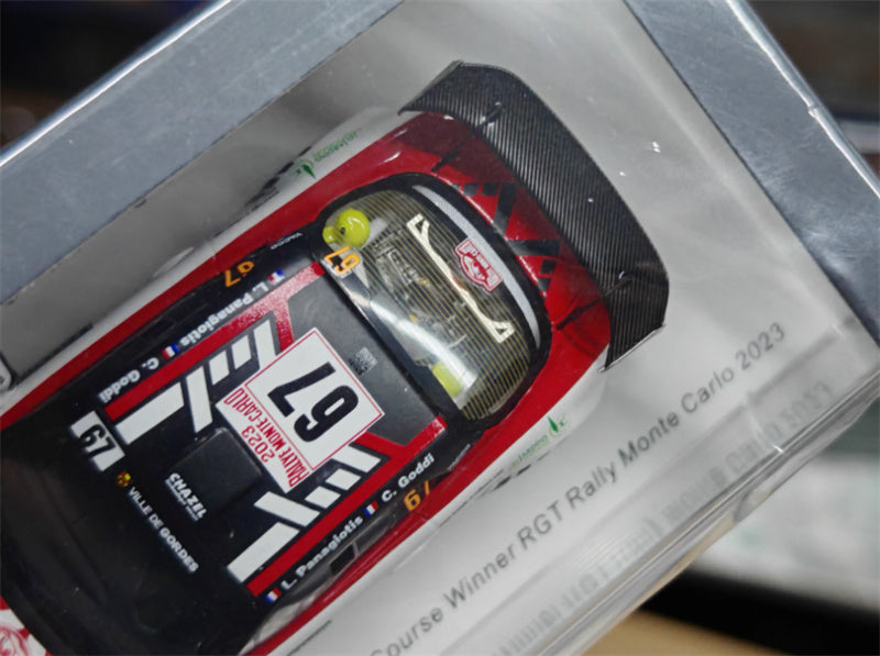 Spark Alpine A110 Rally RGT Chazel Technologie Course Winner RGT Rally Monte Carlo 2023 1:43 Car Pre-built Model view3