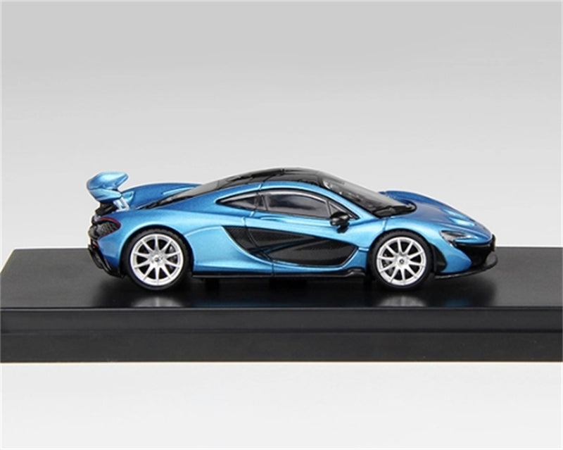 LCD-MODELS McLaren P1 Ice Blue Super Car 1:64 car Pre-built Model view5