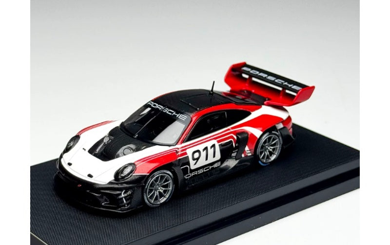 1:64 Porsche 911 992 GT3 R Rennsport  Red White Black HKM #911 Limited Edition 999PCS ONLY DIECAST Model