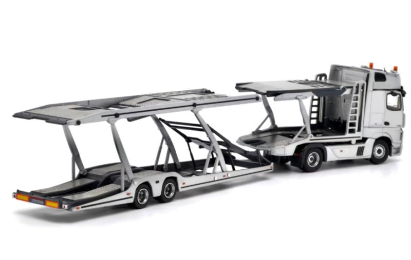 1:64 Mercedes-Benz Actros High top electronic mirror LHD  Silver Unique Model x Tiny  DIECAST Model
