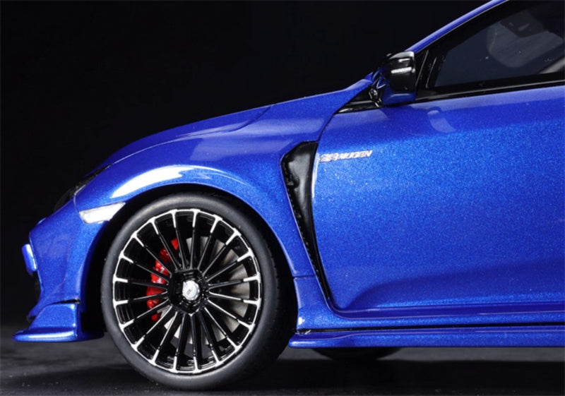 1:18 HONDA CIVIC FK8 2020 Blue OTTO Resin Car Model view12