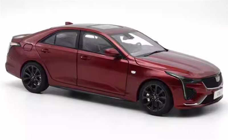 SAIC Cadillac CT4 2021 burgundy 1:18 Car Pre-built Model view8
