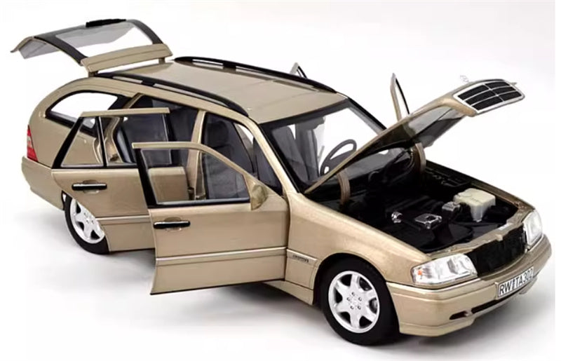 NOREV Mercedes Benz C-CLASS T 1997 station wagon Champagne Gold 1:18 Car Pre-built Model view8