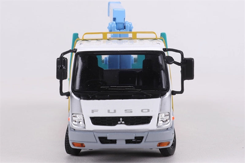 GCD Mitsubishi Fuso Boom Crane Truck white green with 6 wooden crates Limited Edition 888PCS ONLY RHD 1:64 Truck Pre-built Model view7