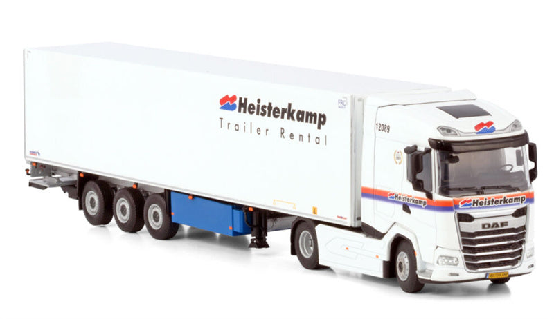 WSI DAF XG 4X2 REEFER TRAILER - 3 AXLE Heisterkamp 1:50 Truck Pre-built Model