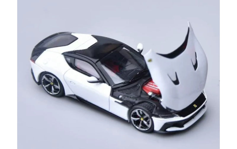 1:64 Ferrari 12 Cilindri Coupe  Hardtop white Phantom Knight  Limited Edition 999PCS ONLY DIECAST Model
