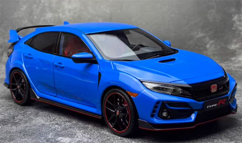 LCD-MODELS Honda Civic TYPE R FK8 2020 model Racing Blue 1:18 Car Pre-built Model view7