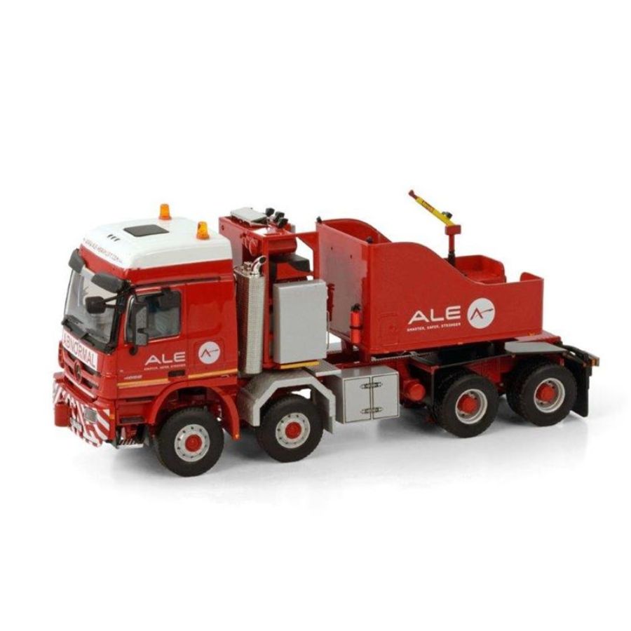MAMMOET ALE MB ACTROS 8X8 WITH BALLASTBOX + 14 AXLE SCHEUERLE SET 1:50 DIECAST Truck Lorry