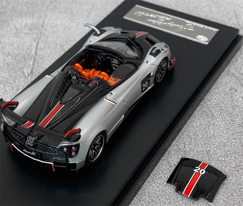 LCD-MODELS Pagani Huayra Roadster BC Reproduction commemorative edition 1:64 Car Pre-built Model view4