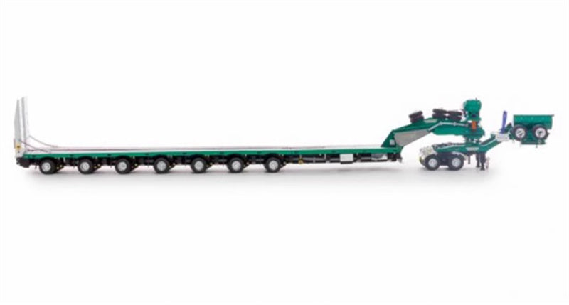 Drake  7x8 Steerable Trailer Metallic Green 1:50 Truck Pre-built Model