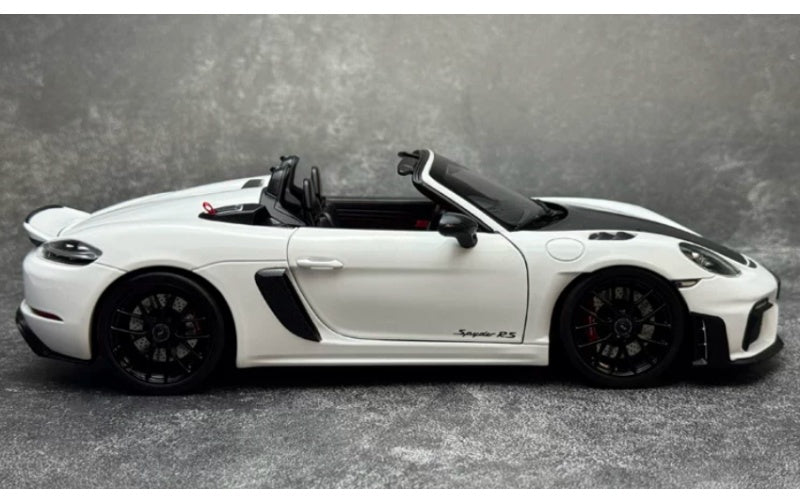 1:18 Porsche 718 Spyder RS White NOREV Convertible DIECAST Car Model