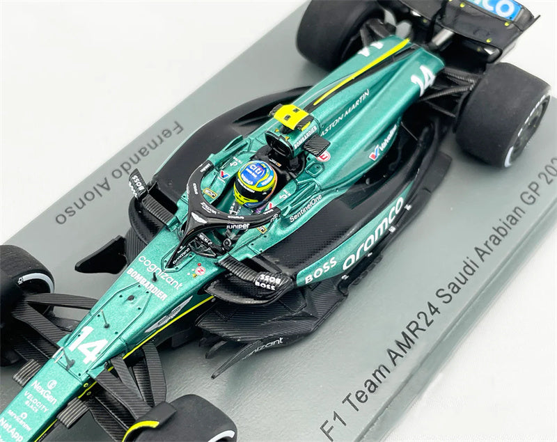 Spark Aston Martin Aramco AMR24 Saudi Arabian GP 2024 ALONSO 1:43 Car Model view8