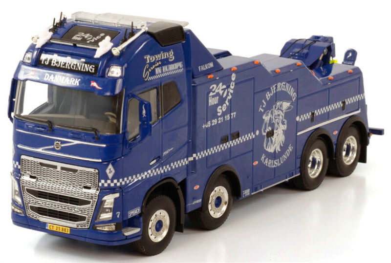 WSI VOLVO FH4 GLOBETROTTER XL 8x4 WRECKER TJ Bjergning 1:50 Truck Pre-built Model