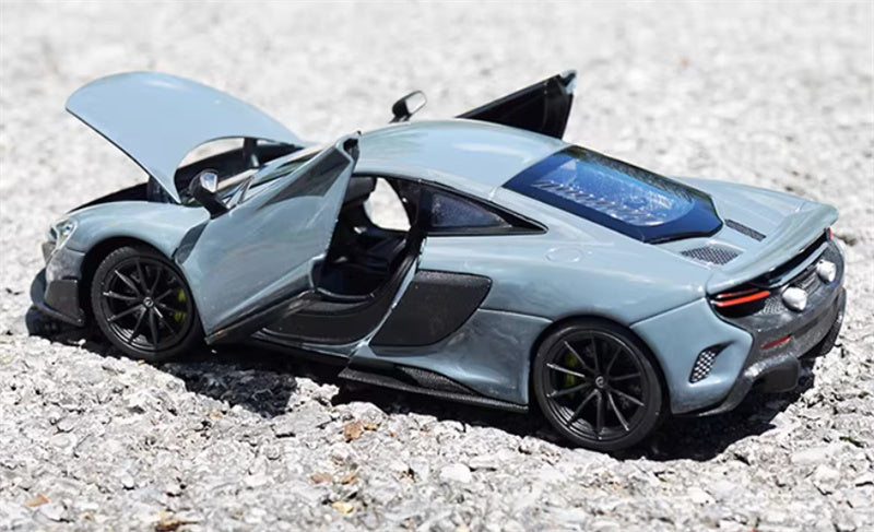 1:24 Mclaren 675LT supercar  grey  WELLY  DIECAST Car Model