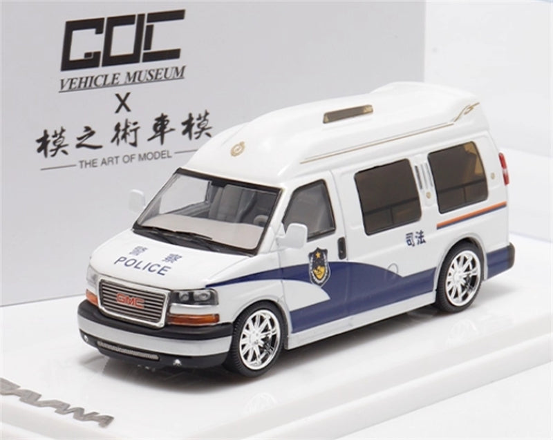 1:64 GMC Savana Business RV White GOC & The Art of Model DIECAST Limited Edition 199pcs ONLY Model
