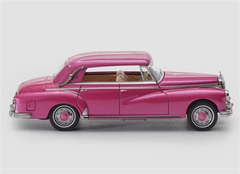 Mortal Mercedes Benz TYP 300D Cabriolet W189 Limited Edition 499PCS ONLY pink 1:64 Car Pre-built Model view5
