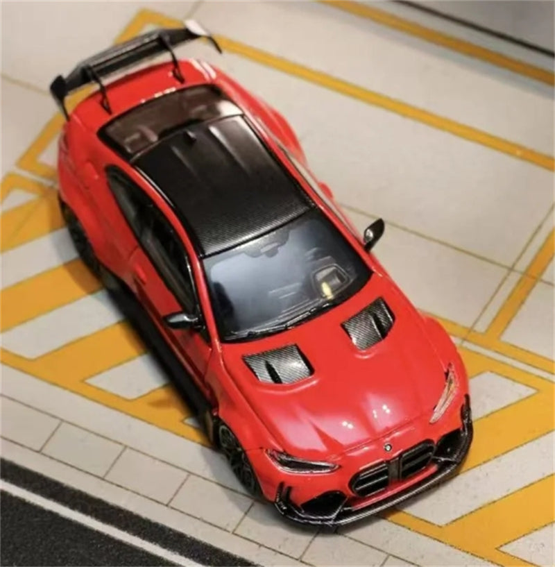 1:64 BMW G82 M4 Adro Body Kit Widebody Toronto Red SW DIECAST Limited Edition 500pcs ONLY Model