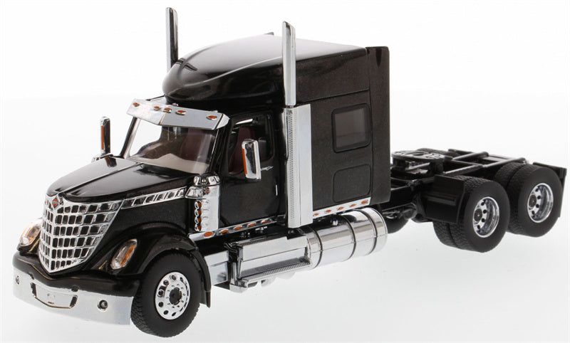 CATERPILLAR  International LoneStar Sleeper American version Black Tandem Prime Mover Tractor Truck 1:50 Truck Pre-built Model