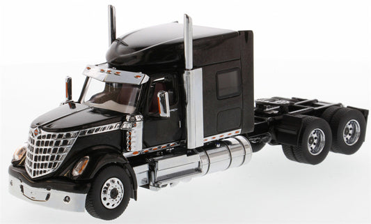CATERPILLAR  International LoneStar Sleeper American version Black Tandem Prime Mover Tractor Truck 1:50 Truck Pre-built Model