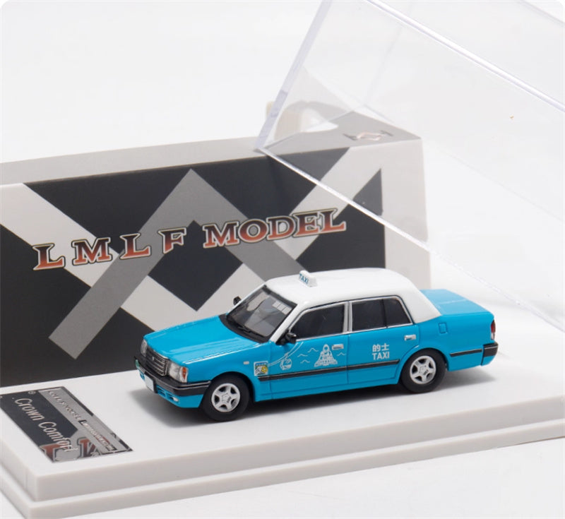 LMLF MODEL Toyota Crown Comfort Hong Kong Lantau Island Taxi Blue 1:64 Car Pre-built Model view6