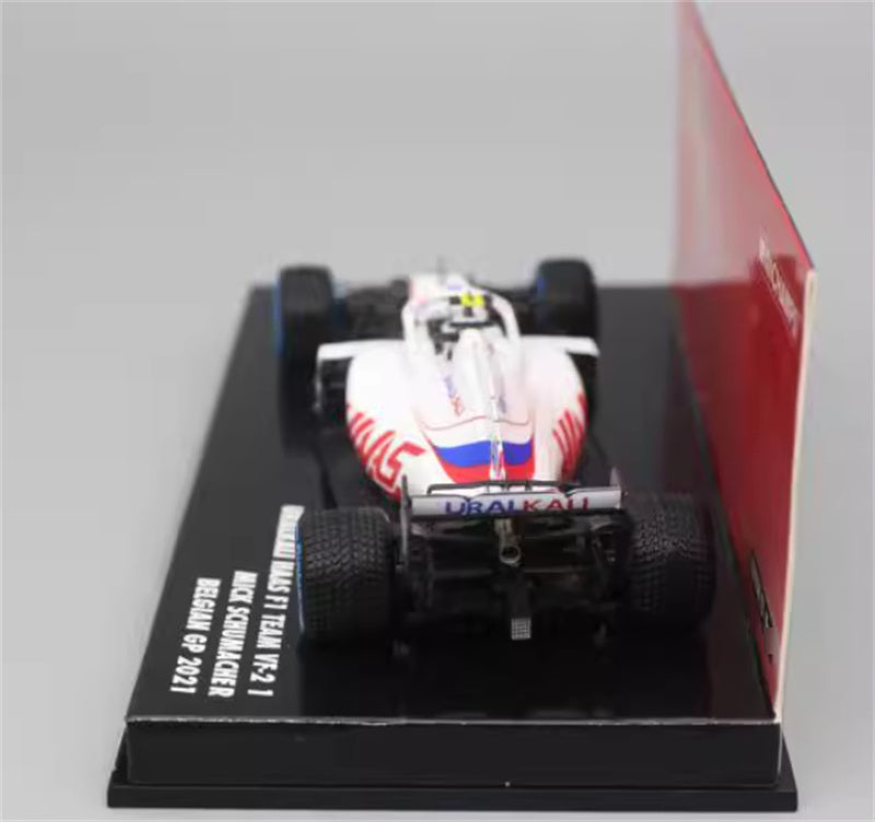 1:43 MINICHAMPS URALKALI HAAS VF-21 SCHUMACHER #47 BELGIAN GP 2021 LTD 672PCS view7