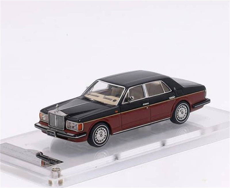 GFCC 1994 Rolls Royce Silver Spur III Red black two-tone with silver wheels Limited Edition 399PCS ONLY LHD 1:64 car Pre-built Model view1