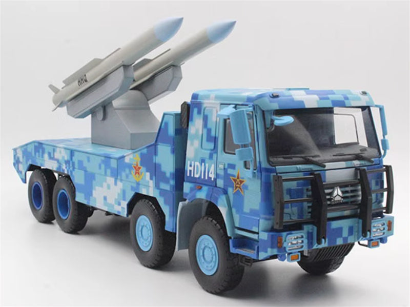 Sinotruk Howo Hongqi 16 Anti Ship Missile Launch Parade Vehicle 70th anniversary Digital Camo 1:24 Tank Pre-built Model view8