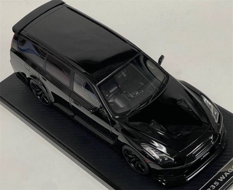 1:18 Nissan Stagea GT-R35 Custom Version Wagon  Metallic Black IVY Merit Limited Edition 50PCS ONLY Resin Model