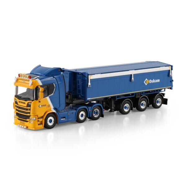 1:50 SCANIA OSKAM R CR20N 6X2 STEER TIPPER TRAILER 3 AXLE WSI   Diecast Model