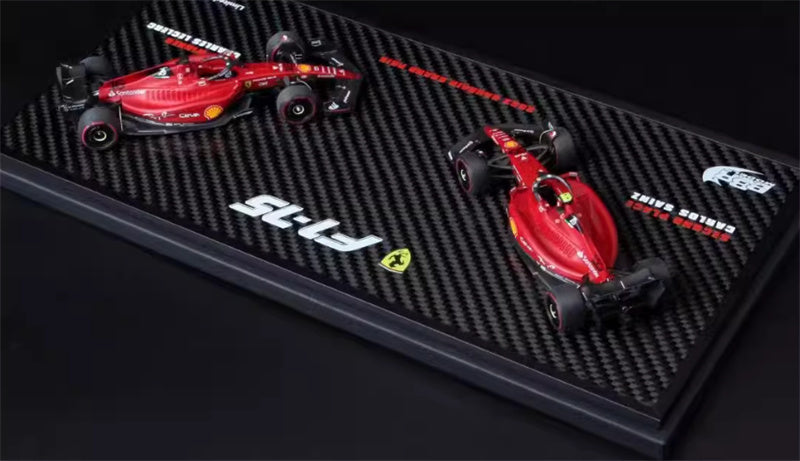 1:43 BBR MODELS 2022 Ferrari F1-75 Bahrain GP CHARLES #16 & 2nd CARLOS #55 LTD view4