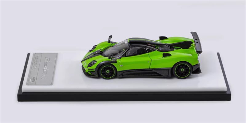 HKM Premium Pagani Zongta 760 hardtop Apple Green Limited Edition 999PCS ONLY 1:64 Car Pre-built Model view2