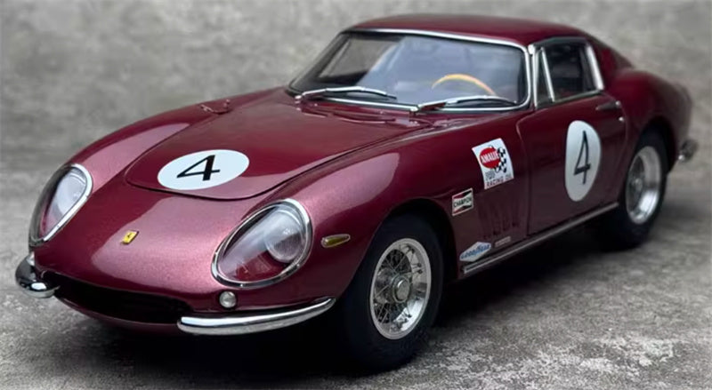 CMC Ferrari 275 GTB/C Combined Governor's and Tourist Trophy 1966 Rodriguez #4 Sprinkle red Limited Edition 1000PCS ONLY 1:18 Car Pre-built Model view1