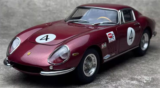 CMC Ferrari 275 GTB/C Combined Governor's and Tourist Trophy 1966 Rodriguez #4 Sprinkle red Limited Edition 1000PCS ONLY 1:18 Car Pre-built Model view1