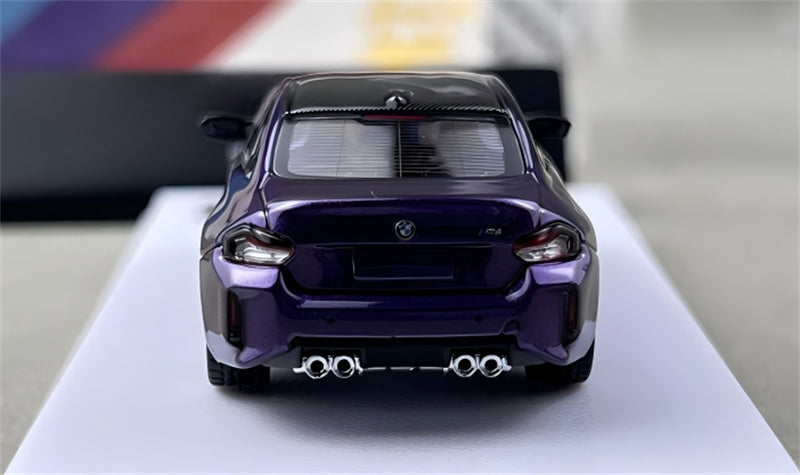 1:64 BMW M2 G87 Twilight Purple Howie Model DIECAST Civil Car Model