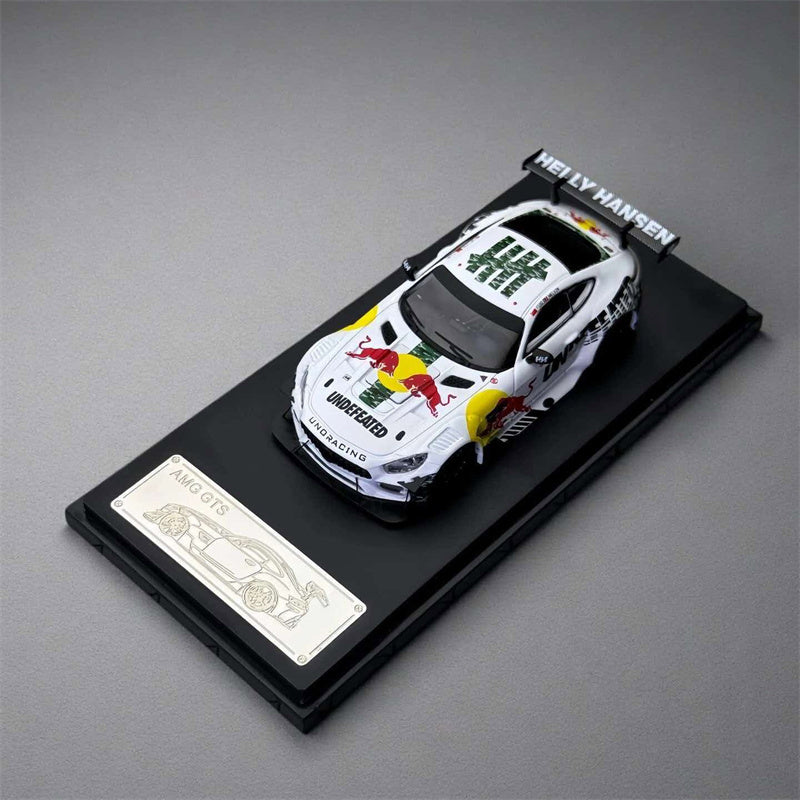 1:64 Mercedes-Benz AMG GTS modify White FLOZ DIECAST Model