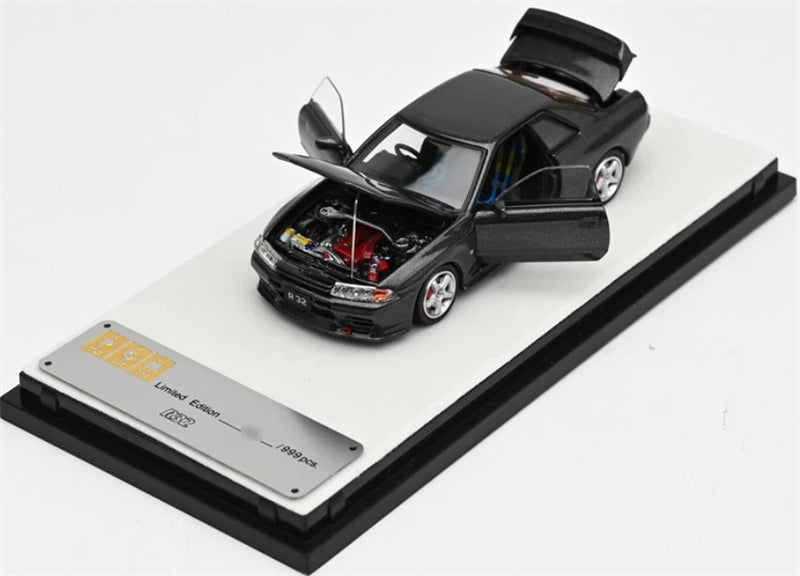 1:64 Nissan GTR R32  Metallic Gray PGM Regular Version Limited Edition 999PCS ONLY DIECAST Model