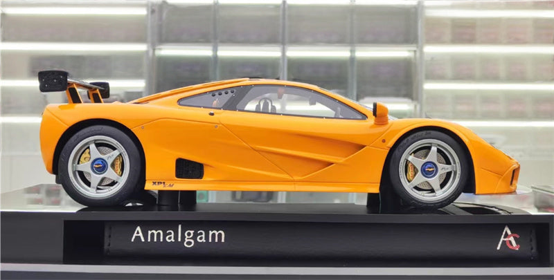 1:18 McLaren F1 GTR Orange Amalgam Resin Car Model view4
