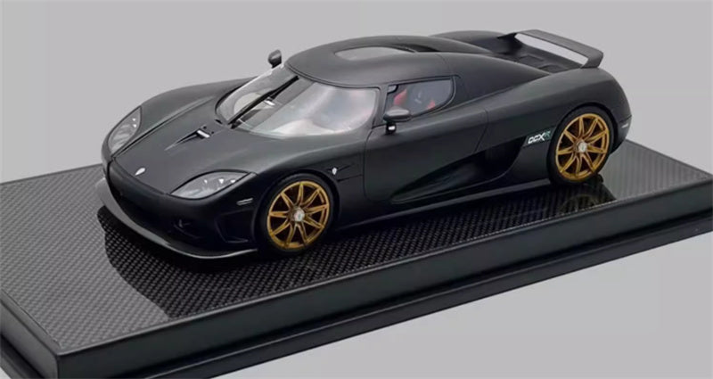 1:18 Koenigsegg CCXR 2010 Storm Black VMB Resin Car Model view1