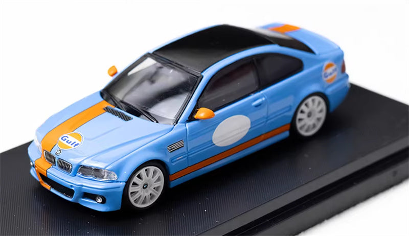 SW BMW E46 M3 GULF 1:64 car Pre-built Model view1