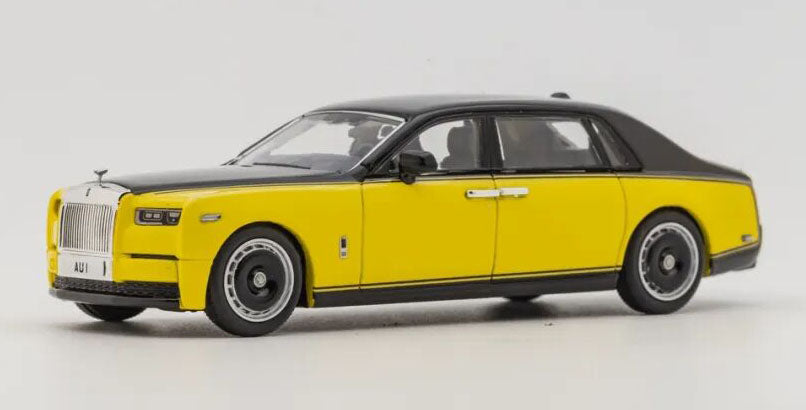 Banana 1:64 Rolls-Royce Phantom EWB Diecast Model HEC Limited Black & Yellow