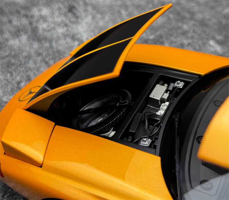 NOREV Mercedes Benz C111 Gull Wing Door Concept Car orange 1:18 Car Pre-built Model view12