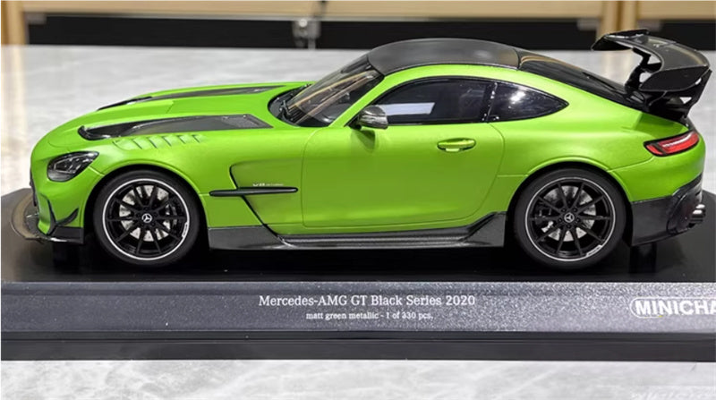 1:18 Mercedes Benz AMG GT BLACK Series 2020 Matt green Metallic  MINICHAMPS Limited Edition 330PCS ONLY DIECAST Car Model