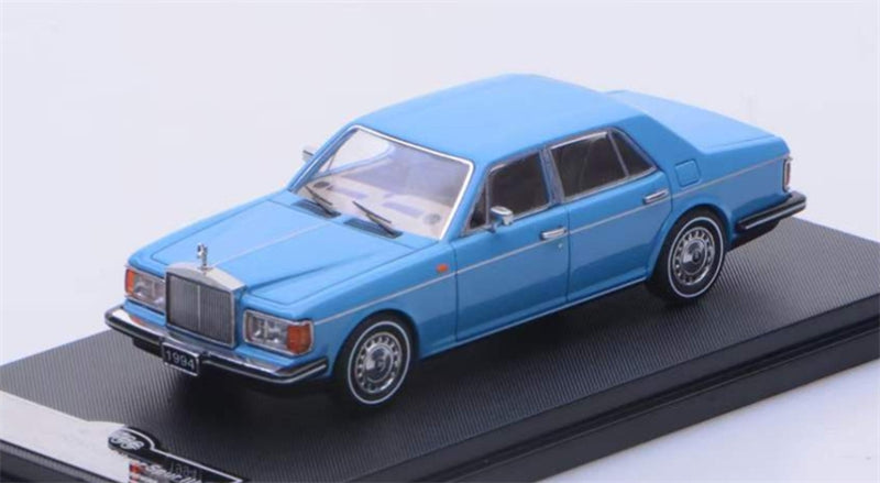 GFCC 1994 Rolls Royce Silver Spur III Sky Blue Limited Edition LHD 1:64 car Pre-built Model view5
