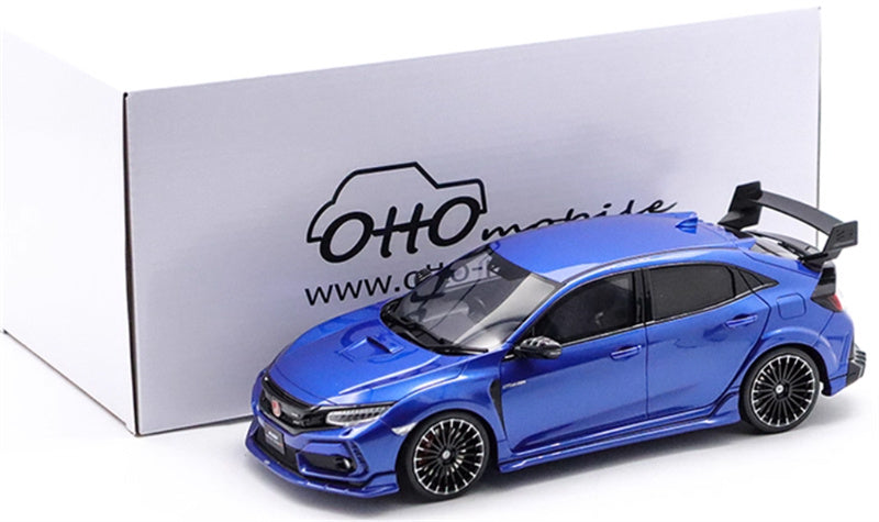 1:18 HONDA CIVIC FK8 2020 Blue OTTO Resin Car Model view11