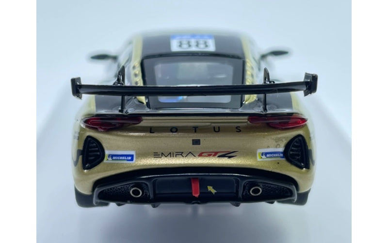 1:64 Lotus EMIRA GT4 2023 Yellow KiloWorks #88  DIECAST Model