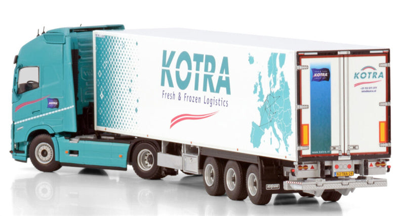 WSI VOLVO FH5 GLOBETROTTER XL REEFER TRAILER - 3 AXLE Kotra 1:50 Truck Pre-built Model