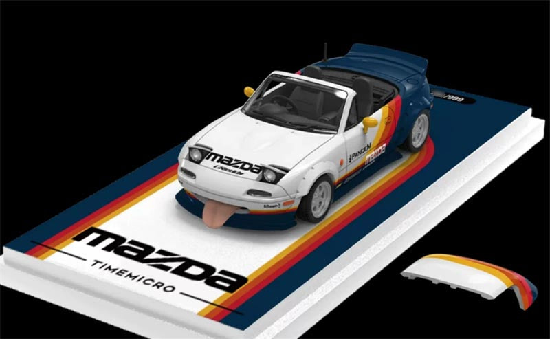 1:64 Mazda MX-5 color bar TIMEMICRO Limited Edition 999PCS ONLY DIECAST Civil Car Model