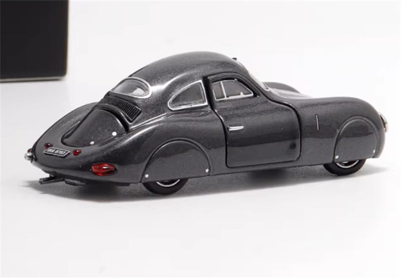 Oldtime Model Porsche Original TypE 64 1939 Metallic Gray 1:64 Car Pre-built Airliner Model Display view4