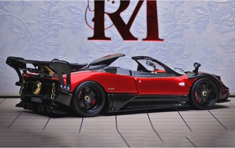 1:64 Pagani Zonda 760 MY  Red Rhino Model  convertible version DIECAST Model