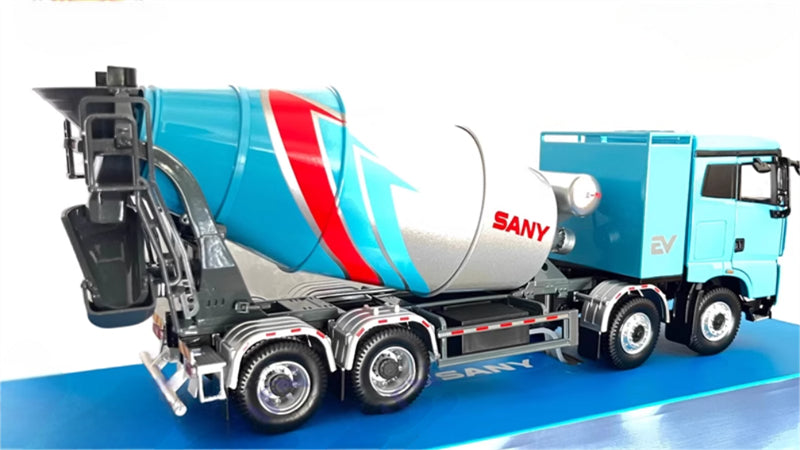 SANY EV new energy concrete mixer truck 1:35 Truck Pre-built Model